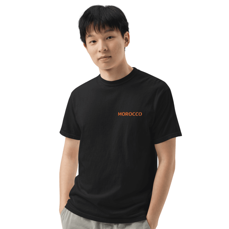Unisex garment-dyed heavyweight t-shirt - Marrakech (Black)