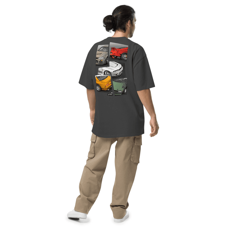 Oversized faded t-shirt ride or die Premium — T-Shirts — Dark Monkey