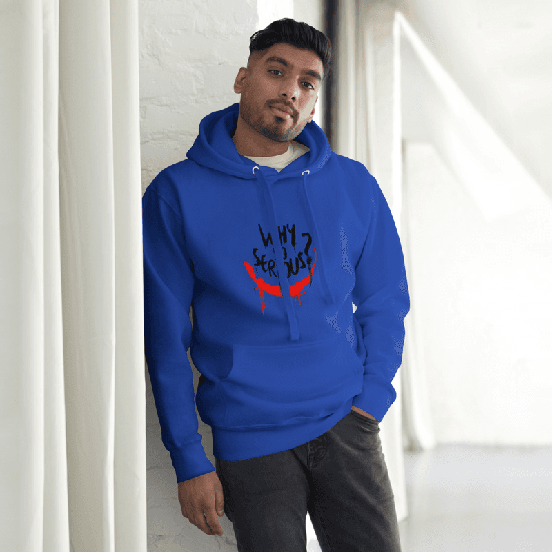 Unisex Hoodie Why so serious (Team Royal)