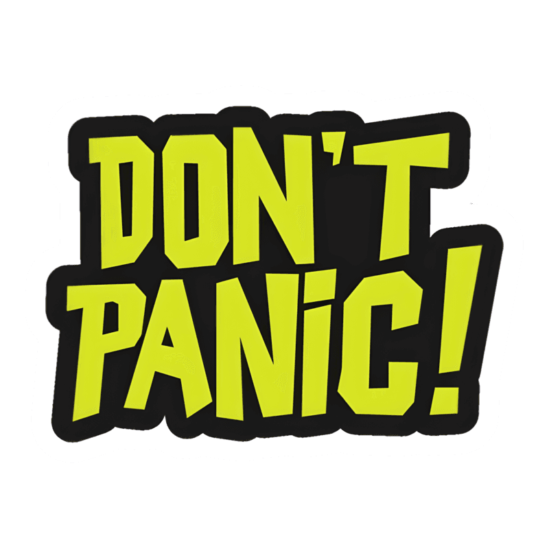 Unisex Hoodie DONT panic (Black)
