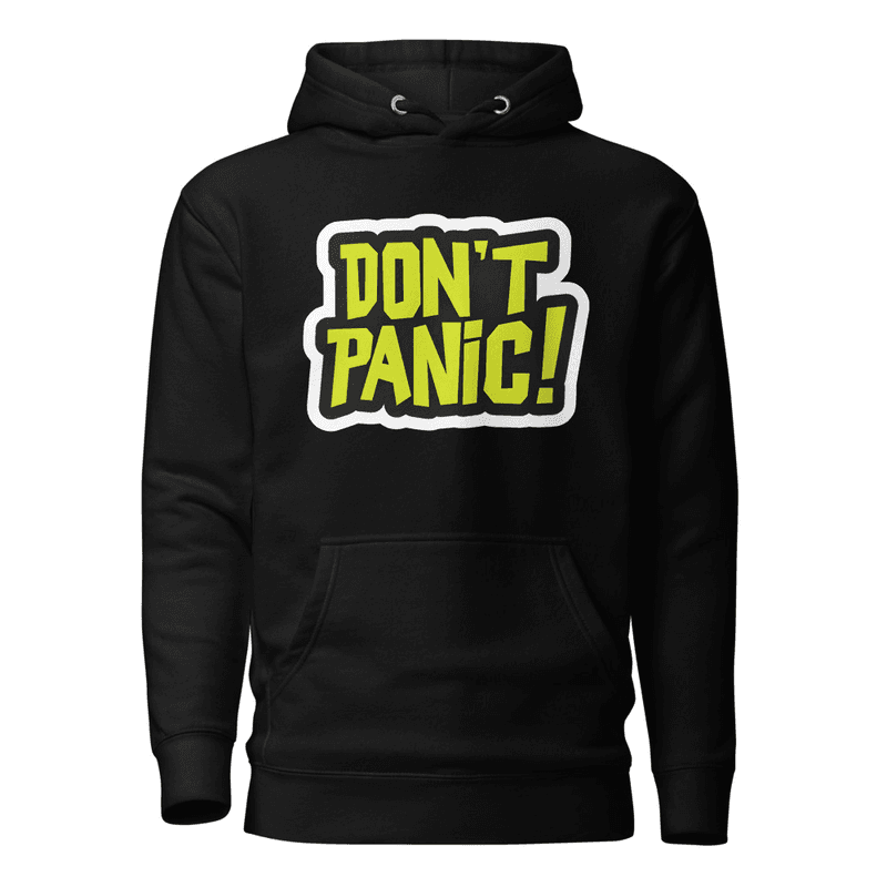 Unisex Hoodie DONT panic (Black)