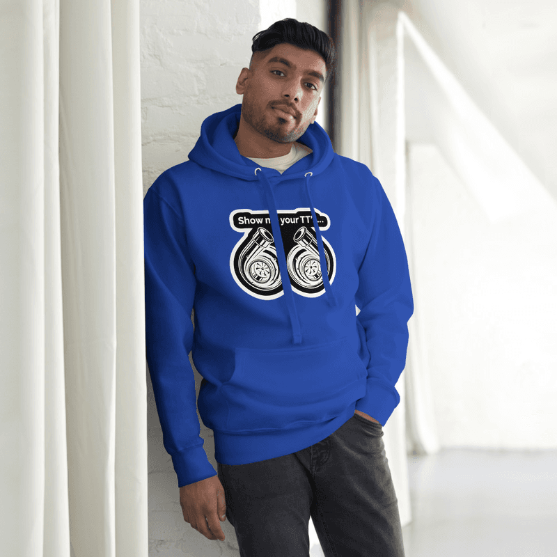 Unisex Hoodie show me your tts (Team Royal)