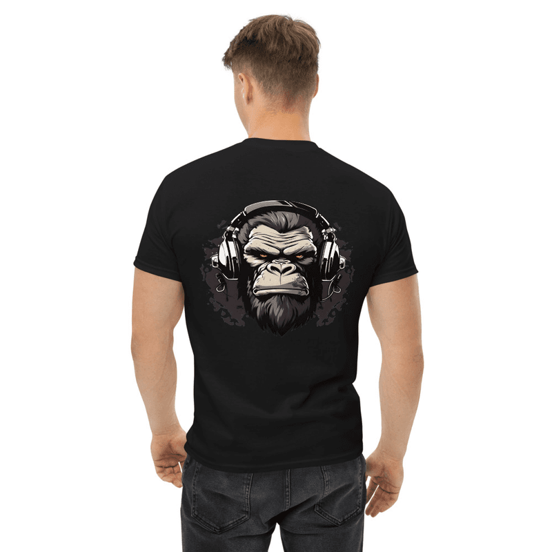 Unisex classic tee Dark monkey relax (Black)