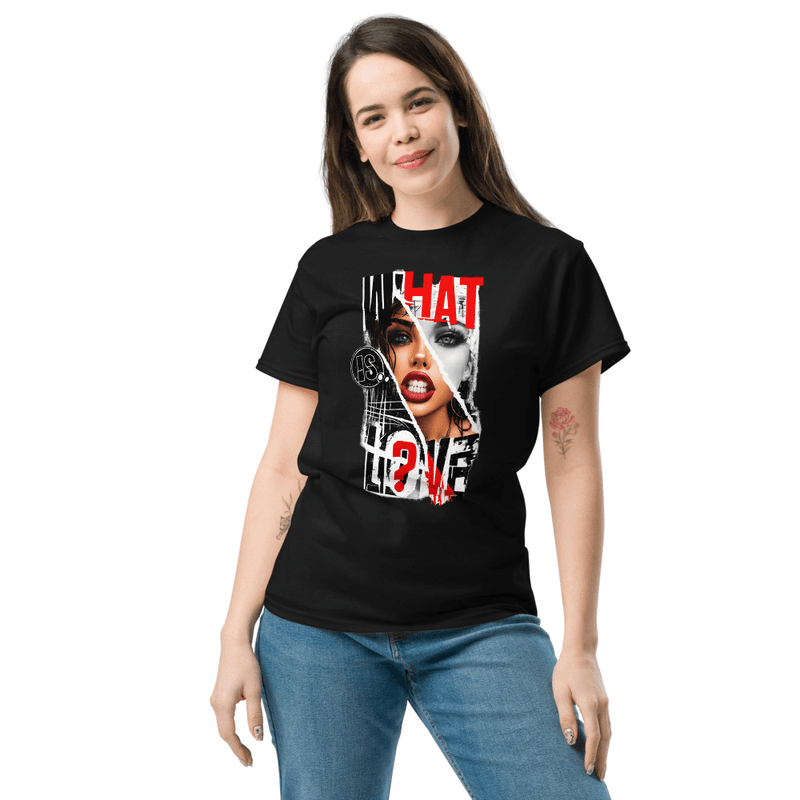 Unisex classic tee - What is Love (Black)