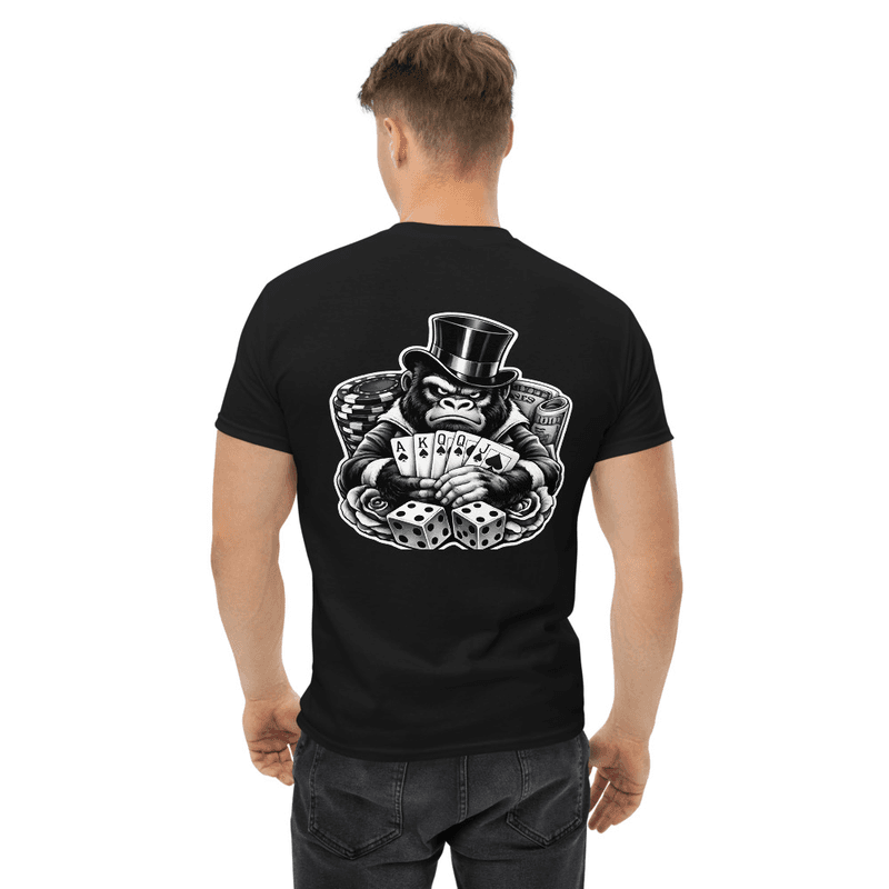 Unisex classic tee Monkey poker (Black)