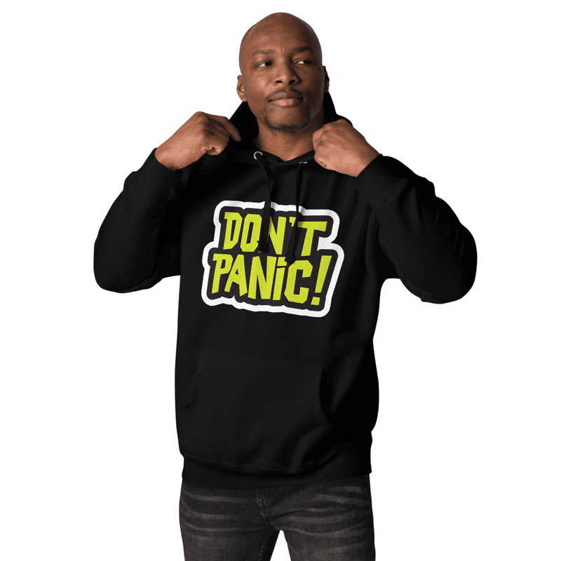 Unisex Hoodie DONT panic (Black)