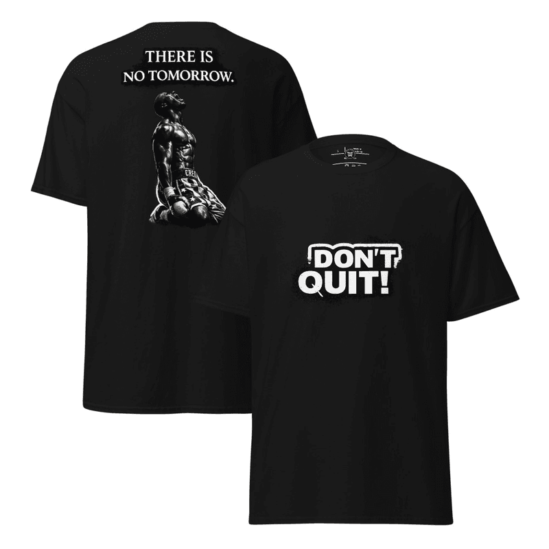 Unisex t-shirt dont quit (Black)