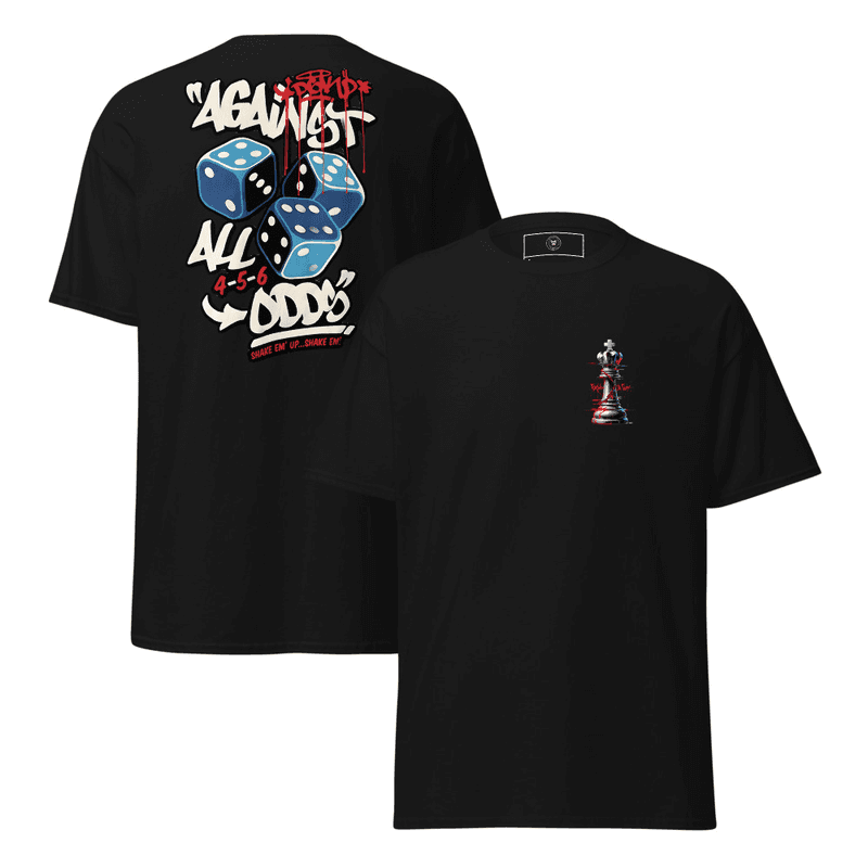 Unisex classic tee - Against all ods (Black)